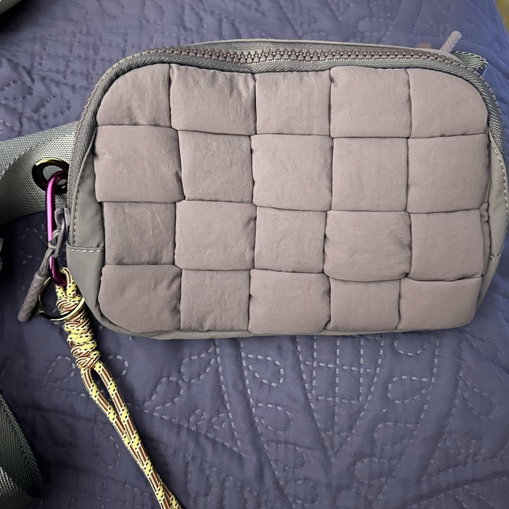 Iris and rainbow Quilted Crossbody Bag